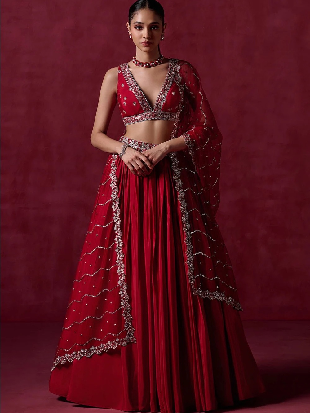 Red Lehenga NWT, not out of package!
